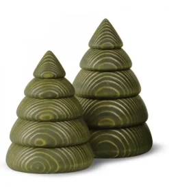 Köhler, Père Noël en bois Sapin De Noël En Bois Design, 11,5 Cm, Vert