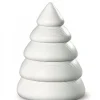 Köhler, Père Noël en bois Sapin Design Blanc, 9,5 Cm