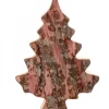 Waldfabrik, photophore en bois et étoile sapin de Noël Sapin En Bois Déco En Ecorce 20 Cm