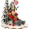 Hubrig, figurines pour enfant Skieur Au Repos - Village De Noël Miniature