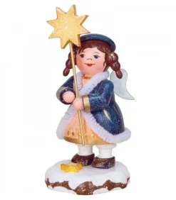 Hubrig, figurines pour enfant Village De Noël Miniature, Figurine Ange Et Etoile