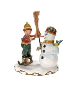Hubrig, figurines pour enfant Village De Noël Miniature, Et Bonhomme De Neige