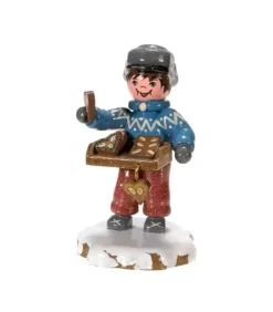 Hubrig, figurines pour enfant Village De Noël Miniature, Vendeur De Pain D'Epices