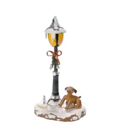 Hubrig, figurines pour enfant Village De Noël Miniature, Chien Sous Reverbere