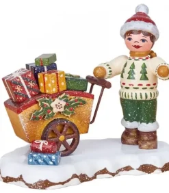 Hubrig, figurines pour enfant Village De Noël Miniature, Cadeaux Dans Poussette