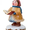 Hubrig, figurines pour enfant Village De Noël Miniature, Fillette Chantant Noël