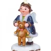 Hubrig, figurines pour enfant Village De Noël Miniature, Figurine Ange Et Ourson
