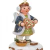 Hubrig, figurines pour enfant Village De Noël Miniature, Figurine Ange Et Gateau