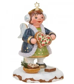 Hubrig, figurines pour enfant Village De Noël Miniature, Figurine Ange Et Gateau