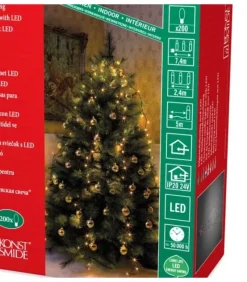 Konstsmide, guirlandes lumineuses de Noël Voile Guirlande Pour Sapin De Noël, 200 Diodes Led